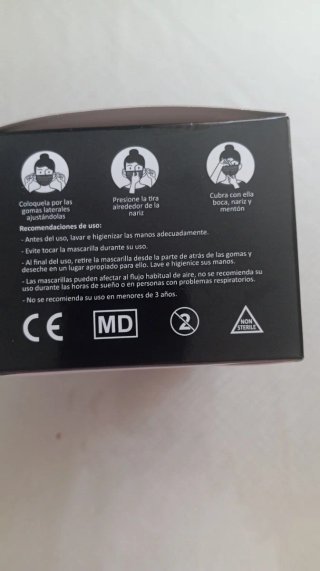 Mascarillas Quirúrgicas Uhealth 50 Unidades Negro