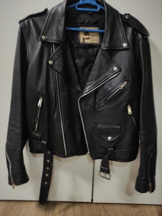 Chaqueta Cuero Negra AMI LONDON 38 Hombre / Mujer