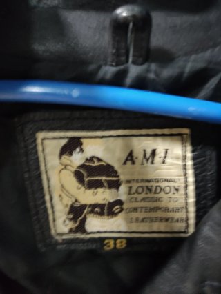 Chaqueta Cuero Negra AMI LONDON 38 Hombre / Mujer