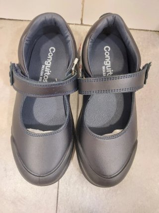 Zapatos colegiales niña negros T.32
