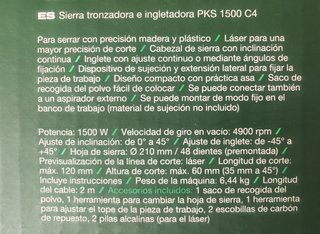 Ingletadora PARKSIDE 1500w