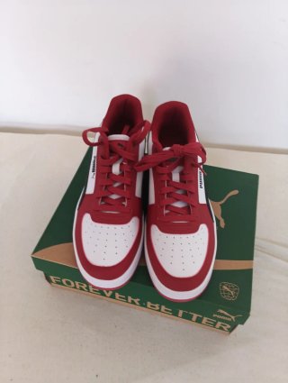 Zapatillas Puma Hombre Rojas y Blancas
