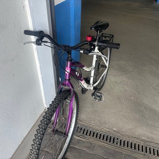 Bicicleta Paseo Mujer Morada y Blanca