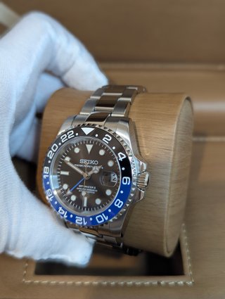 Reloj Seiko Mod GMT-Master II Batman Azul y Negro