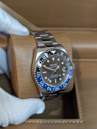 Reloj Seiko Mod GMT-Master II Batman Azul y Negro