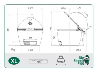 Barbacoa Big Green Egg XL Cerámica
