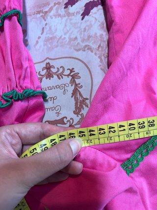 Traje Flamenca Rosa y Verde Elástico