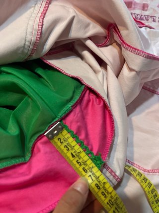 Traje Flamenca Rosa y Verde Elástico