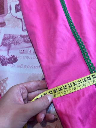Traje Flamenca Rosa y Verde Elástico