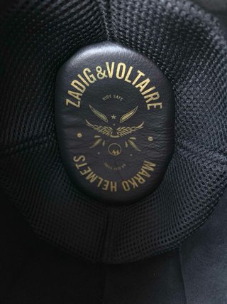 Casco Moto Vintage con Gafas  ZADIG & VOLTAIRE