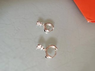 Pendientes Tous osito tres D Plata y piedra negra