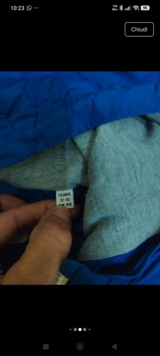 Giacca bambino blu con cappuccio
