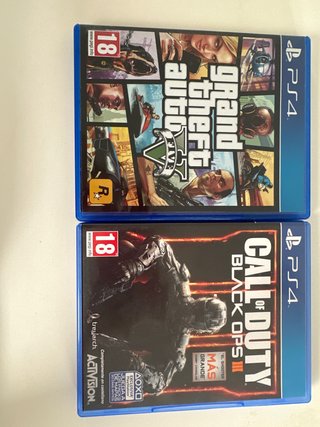 PS4 Grand Theft Auto V y Call of Duty Black Ops II