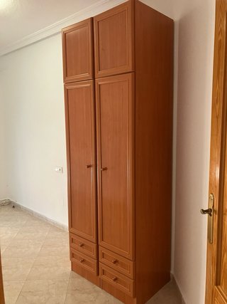 2 Armarios modulares madera con altillos