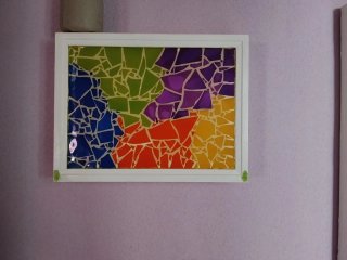 Recibidor decorativo multicolor