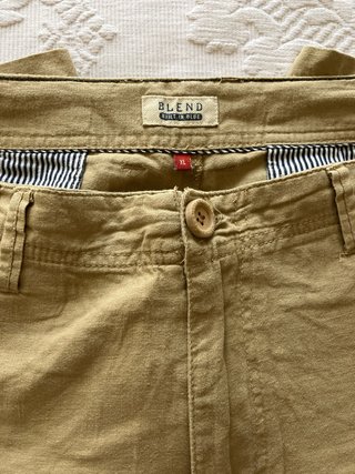 Bermuda de lino BLEND Beige