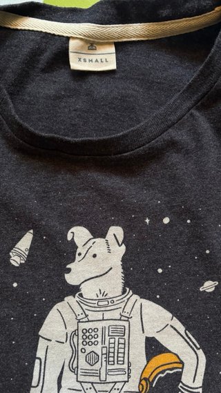 Camiseta perro astronauta espacio