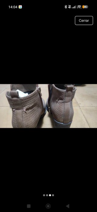 Botines marrones con cremallera