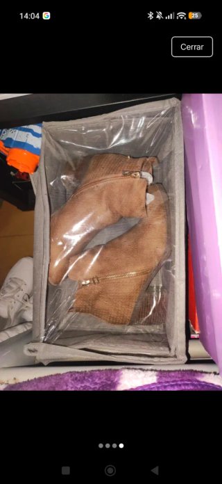 Botines marrones con cremallera
