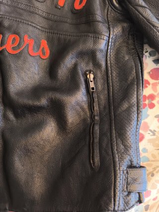 Chaqueta de piel ICON Moto Leathers L