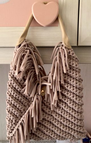 Borsa handmade boho-chic beige
