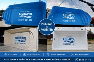 Piscinas de poliéster AGUAPOL varios tamaños