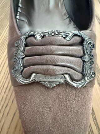 Zapatos Balenciaga Marrones y Plateados