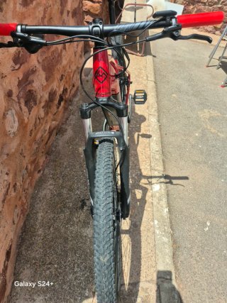 Bicicleta eléctrica Megamo Roja Talla S hasta 1,65