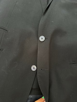 Traje de chaqueta azul completo