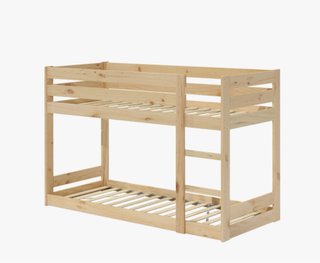 Litera infantil de madera sostenible