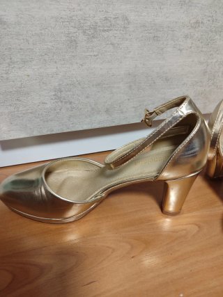 Zapatos dorados fiesta Valanciana T.38