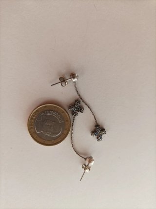 Pendientes cruz largos