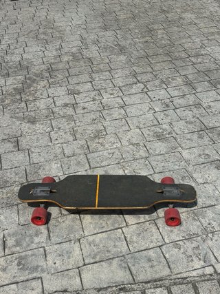 Skate Longboard RAM Amarillo y Madera
