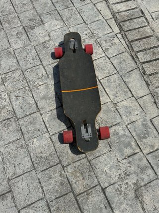 Skate Longboard RAM Amarillo y Madera