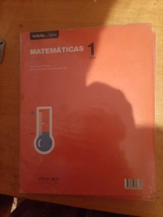 Libro de texto Matemáticas 1 Eso volumen 2