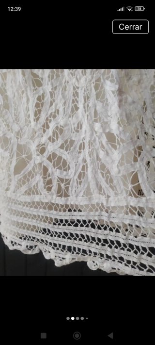 Vestido blanco de encaje