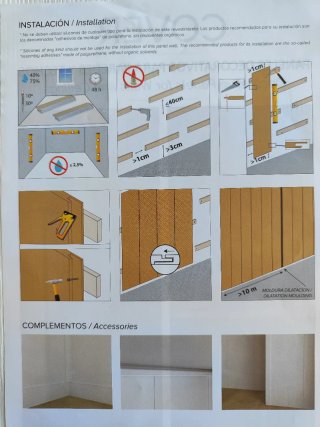 Revestimiento de madera de color blanco