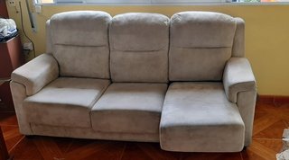 Sofá de 3 plazas con asientos extraíbles