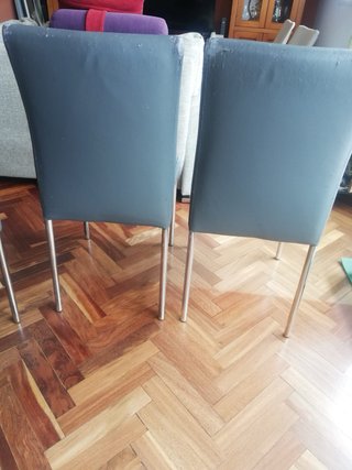 Lote 7 Sillas Comedor Gris