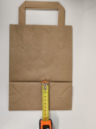50 bolsas de papel kraft con asas (gran calidad)