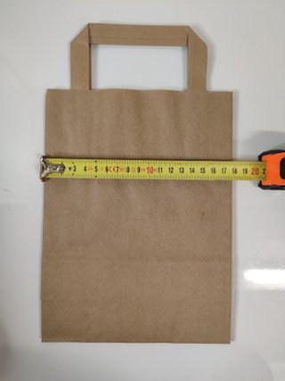 50 bolsas de papel kraft con asas (gran calidad)