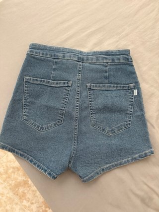 Shorts vaqueros azules de talle alto
