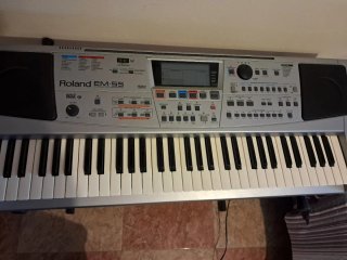 Teclado Roland EM-55 con soporte