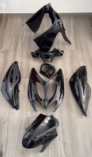 -PROMO- KIT CARENADO YAMAHA AEROX NEGRO BRILLO