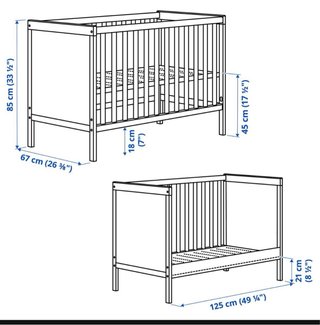 Cuna Ikea Sundvik 60x120