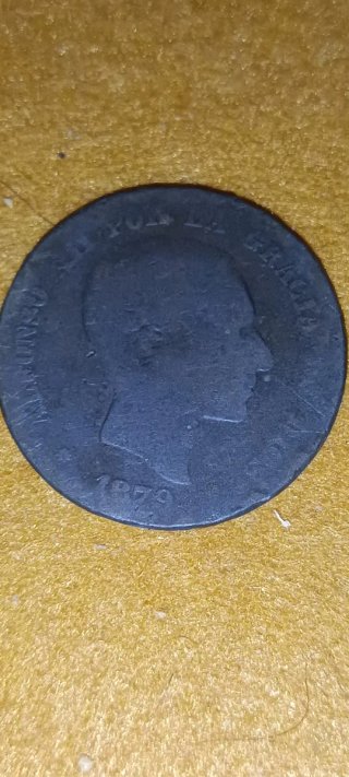 Lote 5 monedas antiguas.  Gobierno provi-Alfonso X