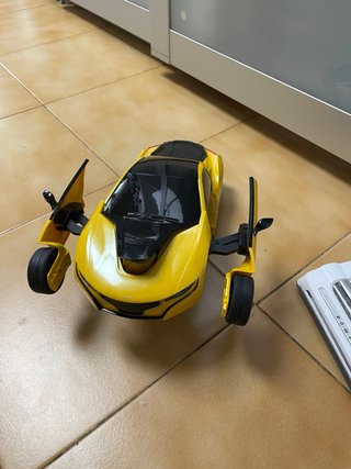 Coche Robot Transformable Amarillo