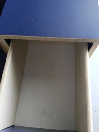 Cajoneras Ikea Azul y Marrón