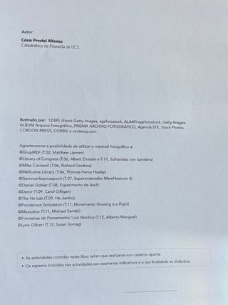 Filosofía Bacharelato