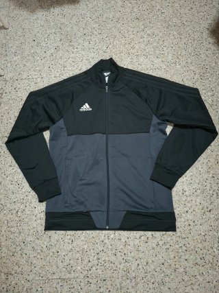 Chaqueta Adidas Negra y Gris